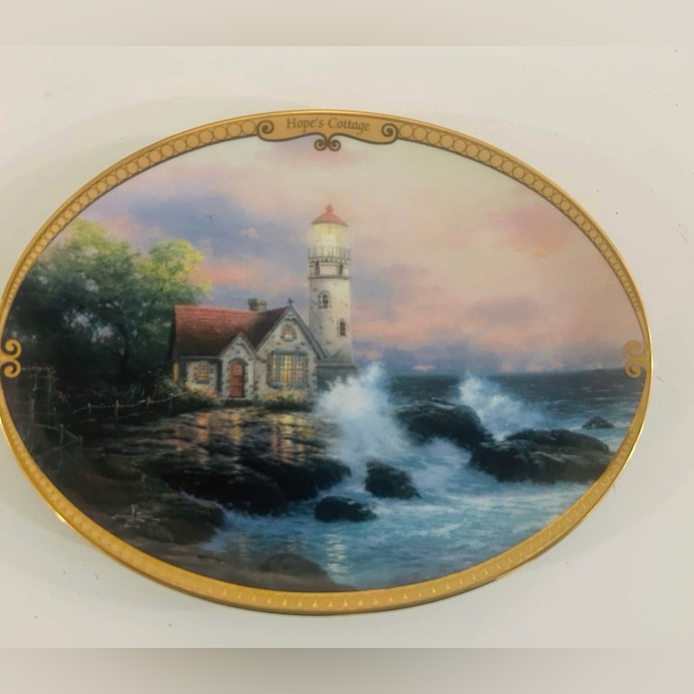 Thomas Kinkade Hope’s Cottage plate